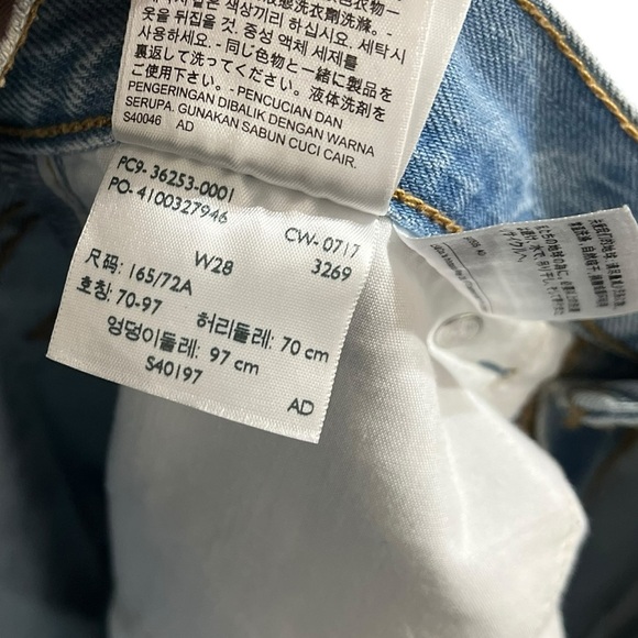 LEVI’S High Rise Orange Slim Tab Skinny Denim Jeans - Picture 8 of 9